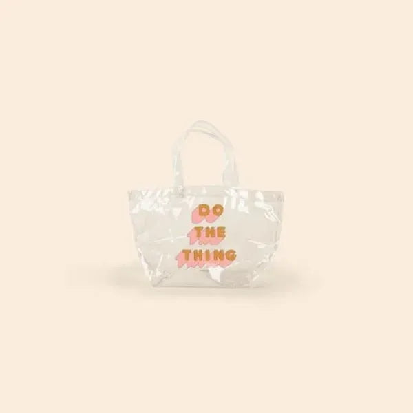 DUMPLING TOTE - CLEAR VINYL