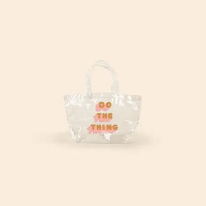 DUMPLING TOTE - CLEAR VINYL