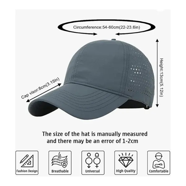 Premium Quick Dry Adjustable Mesh Sport Trucker Cap