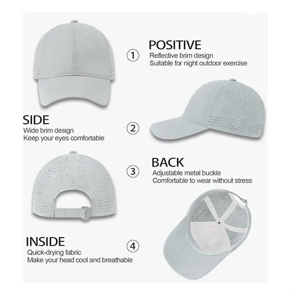 Premium Quick Dry Adjustable Mesh Sport Trucker Cap
