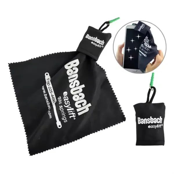 Microfiber Eyeglasses Cleaning Cloth Screen Cleaner in Pouch