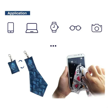 Microfiber Eyeglasses Cleaning Cloth Screen Cleaner in Pouch