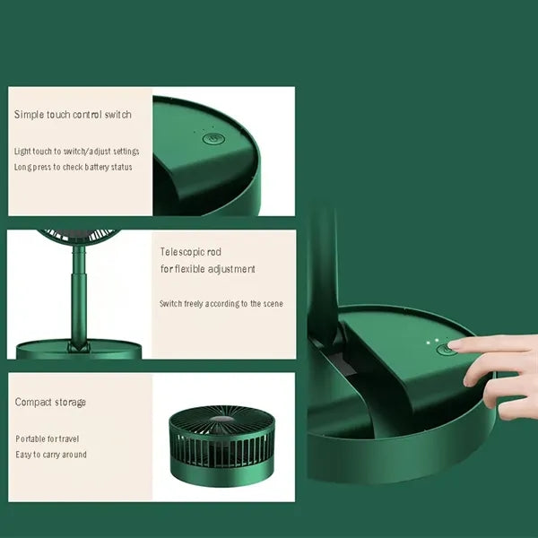 Silent Mini Telescopic Fan