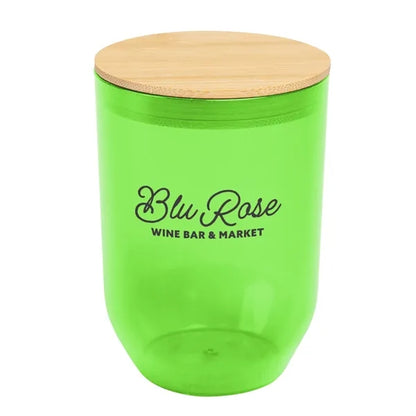 12 Oz. Montrose rPET Wine Tumbler With Bamboo Lid