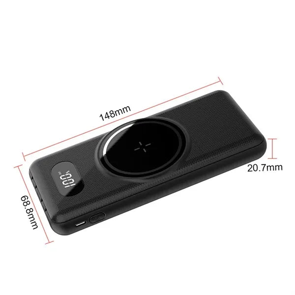 Digital Display Magnetic Wireless Charger Power Bank