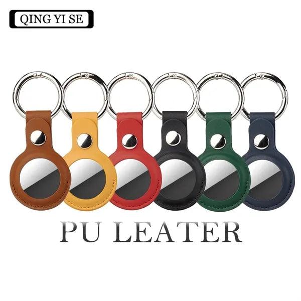 Genuine Leather AirTag Case