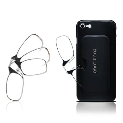 Legless Clamp Nose Reading Glasses With Case