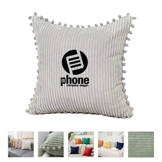 Soft Corduroy Square Throw Pillow Covers
