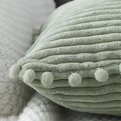 Soft Corduroy Square Throw Pillow Covers