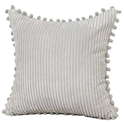 Soft Corduroy Square Throw Pillow Covers