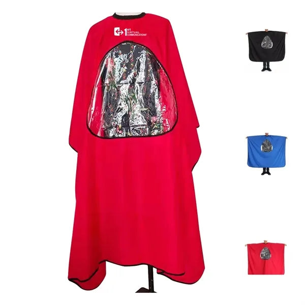 Transparent Window Barber Cape