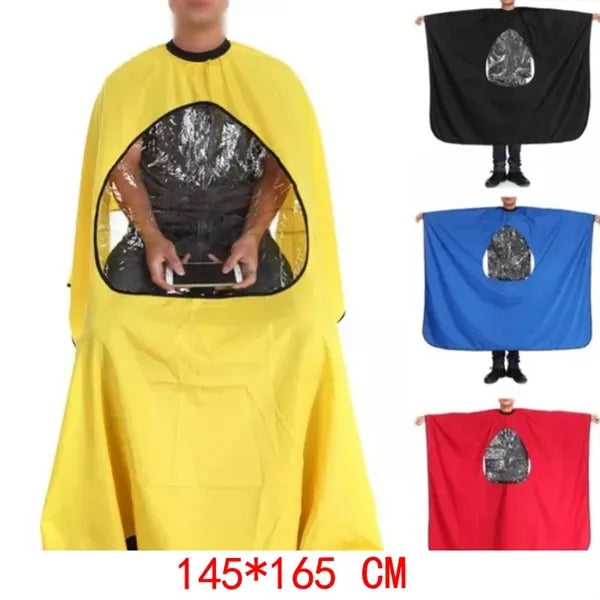 Transparent Window Barber Cape