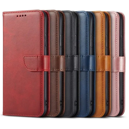 PU Magnetic Phone Wallet Case with Card Holder