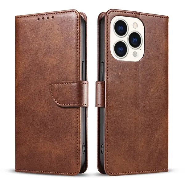 PU Magnetic Phone Wallet Case with Card Holder