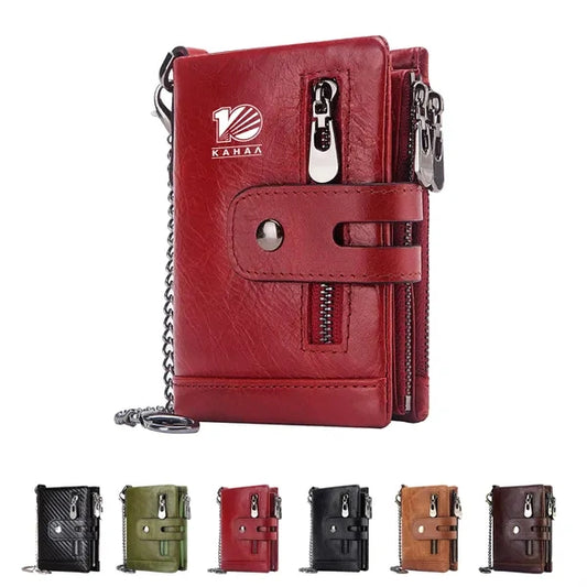 Anti Theft Leather Wallets Purse