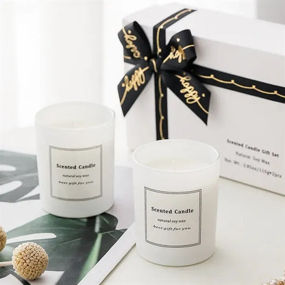 2Pcs All Natural Soy Scented Candles Gift Box