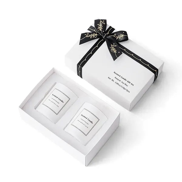 2Pcs All Natural Soy Scented Candles Gift Box