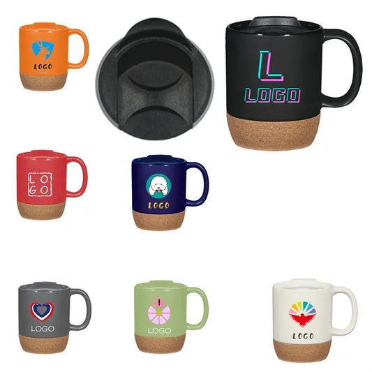 14 oz Ceramic Cork Bottom Mug