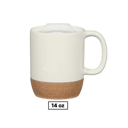 14 oz Ceramic Cork Bottom Mug