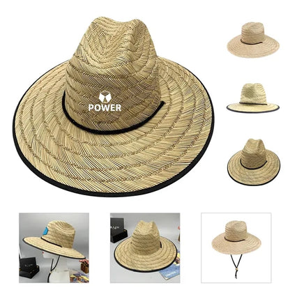 Straw Hat w/ Custom Patch