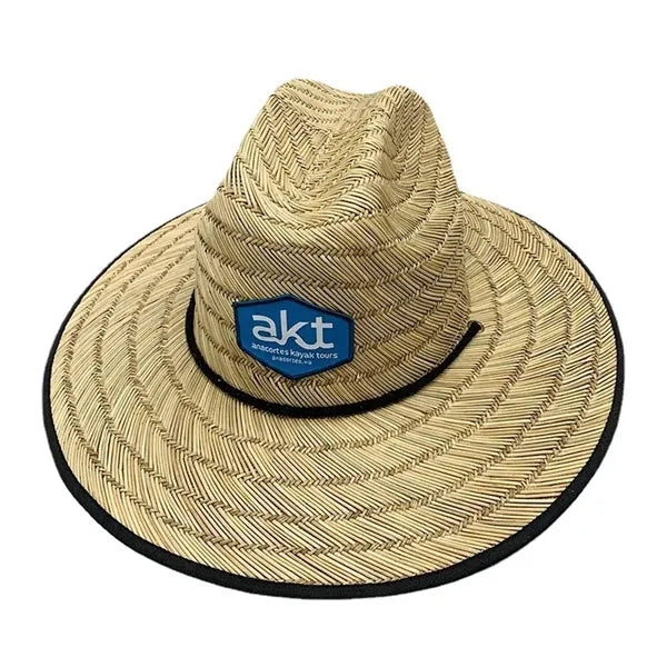 Straw Hat w/ Custom Patch