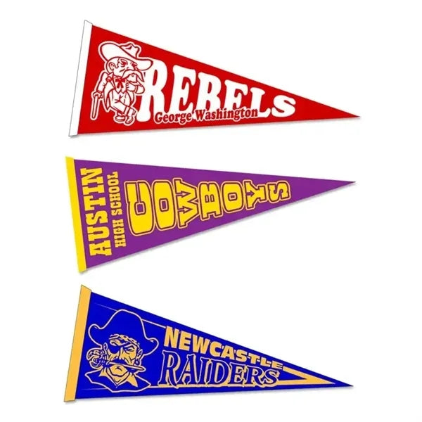 12" x 30" Mini Felt Pennant w/ Sewn Strip