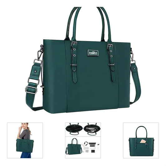Pu Leather Laptop Tote Bag