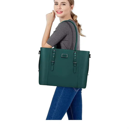 Pu Leather Laptop Tote Bag