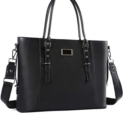 Pu Leather Laptop Tote Bag