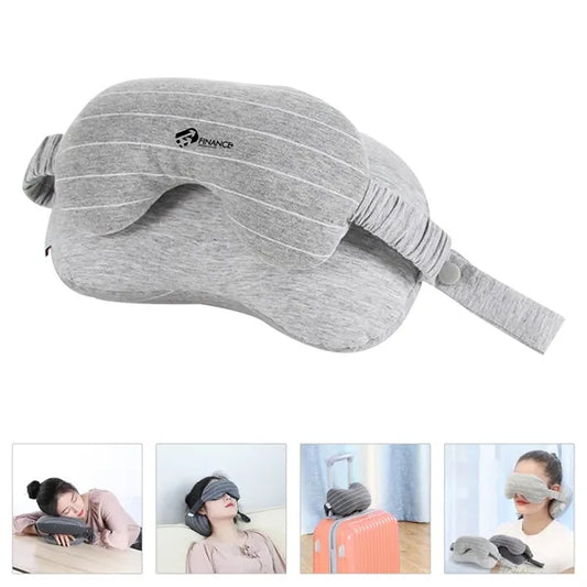 Two In One U Shaped Pillow With Eye Mask