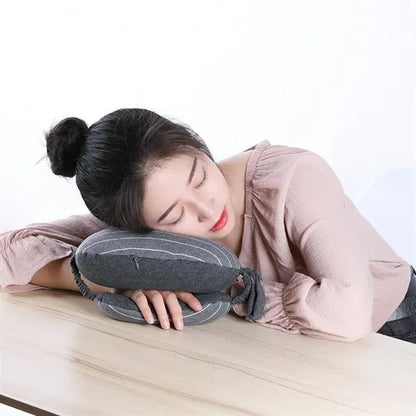 Two In One U Shaped Pillow With Eye Mask