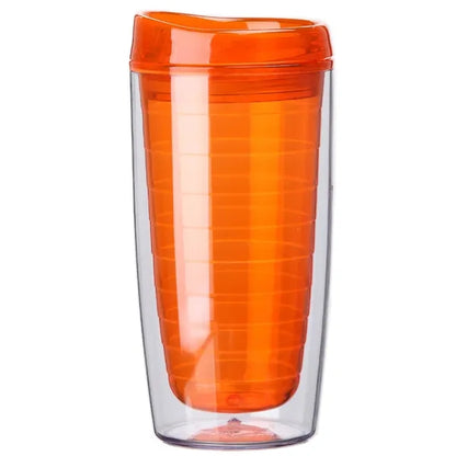 16Oz Double Wall Solid Clear Orbit Acrylic Tumbler
