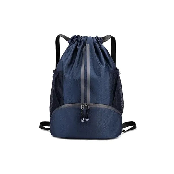 Drawstring Backpack With Mesh Pocket