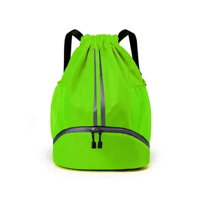 Drawstring Backpack With Mesh Pocket