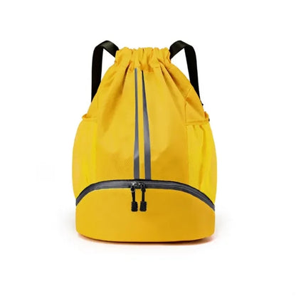 Drawstring Backpack With Mesh Pocket