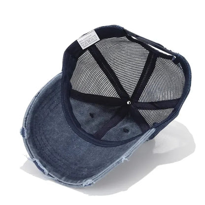Pigment Dyed Washed Distressed Trucker Cap