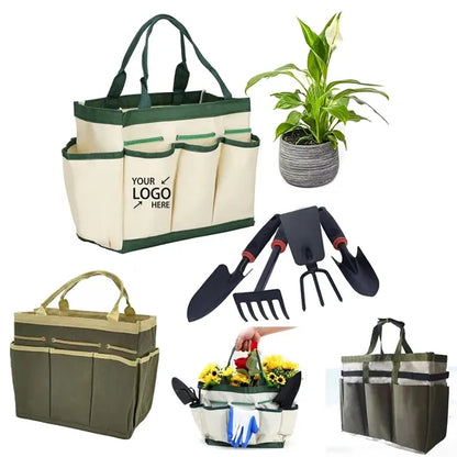 Heavy Duty Gardening Tool Storage Bag with 9 Pockets