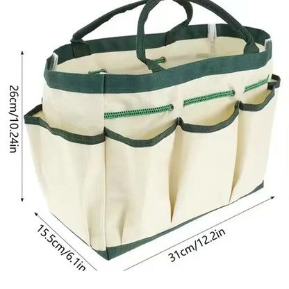 Heavy Duty Gardening Tool Storage Bag with 9 Pockets