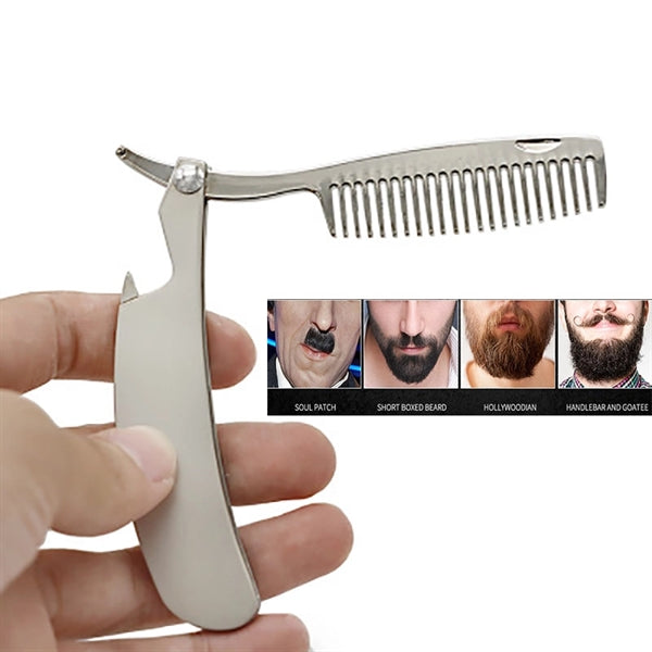 Metal  Beard Brush with Bottle Opener