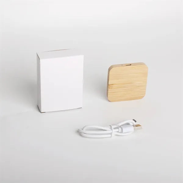 15W Magnetic Bamboo Wireless Charger