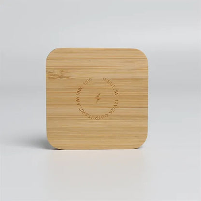 15W Magnetic Bamboo Wireless Charger