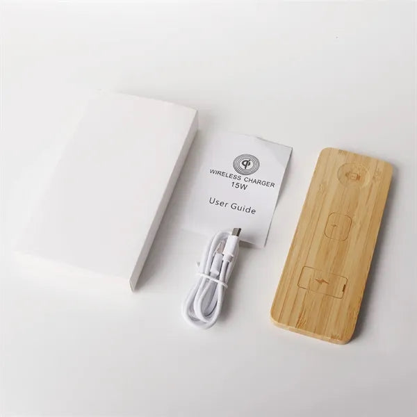 3-in-1 Bamboo Wireless Charger