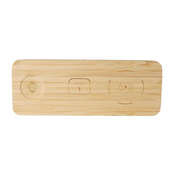 3-in-1 Bamboo Wireless Charger