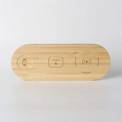 3-in-1 Bamboo Wireless Charger
