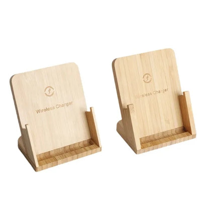 15W Bamboo Wireless Charger Stand