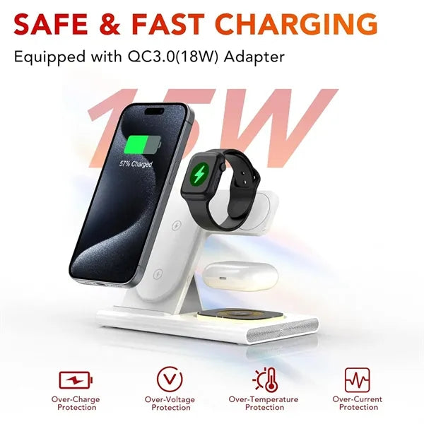 3 in 1 Foldable Charging Station for Apple Products
