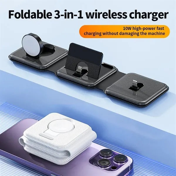 3 In 1 Foldable Magnetic Wireless Charger