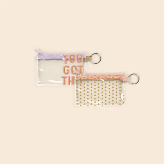 PENNY KEY RING - CLEAR VINYL