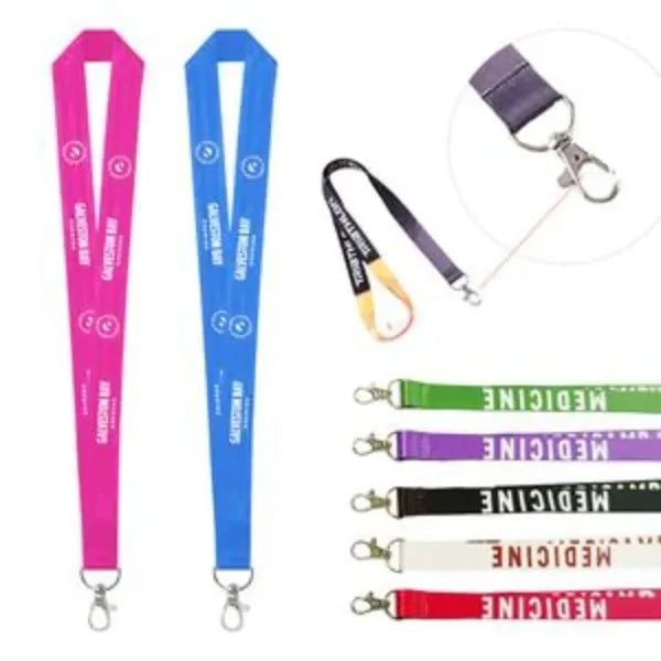 Color Sublimated Wrist Keychain Lanyard with Lobster Claw