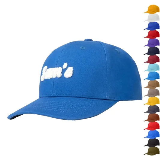 6-Panel Low Profile Structured Cotton Snapback Closure Cap